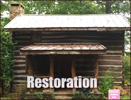 Historic Log Cabin Restoration  Ararat, North Carolina